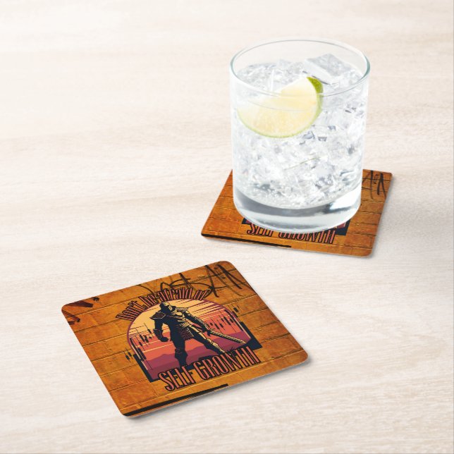 Spiral Notebook Square Paper Coaster (Insitu)