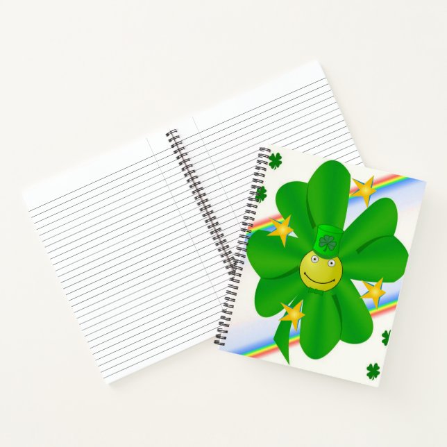 Spiral Notebook St. Patrick's Day Shamrock (Inside)