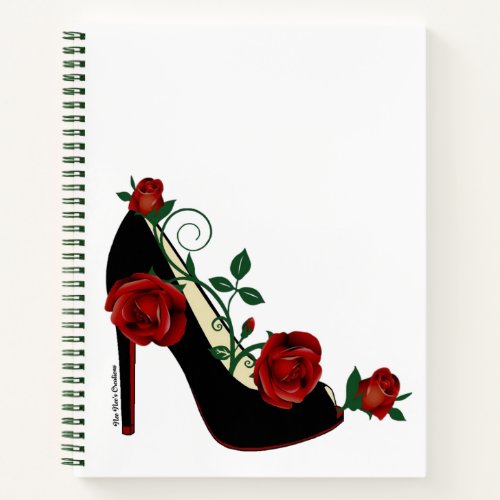 Spiral Notebook _ Stiletto Rose