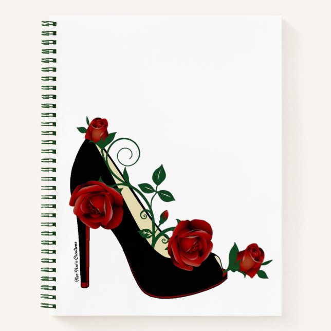 Spiral Notebook - Stiletto Rose (Front)