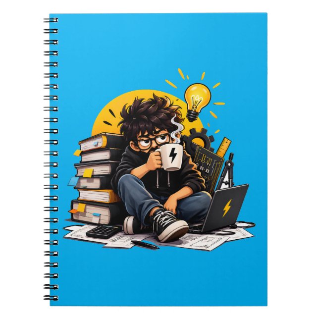 Spiral Notebook Student Journal Engineering Major  (Front)