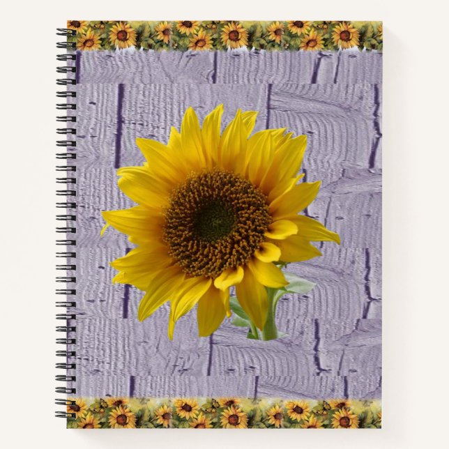 Spiral Notebook Sunflower (Front)