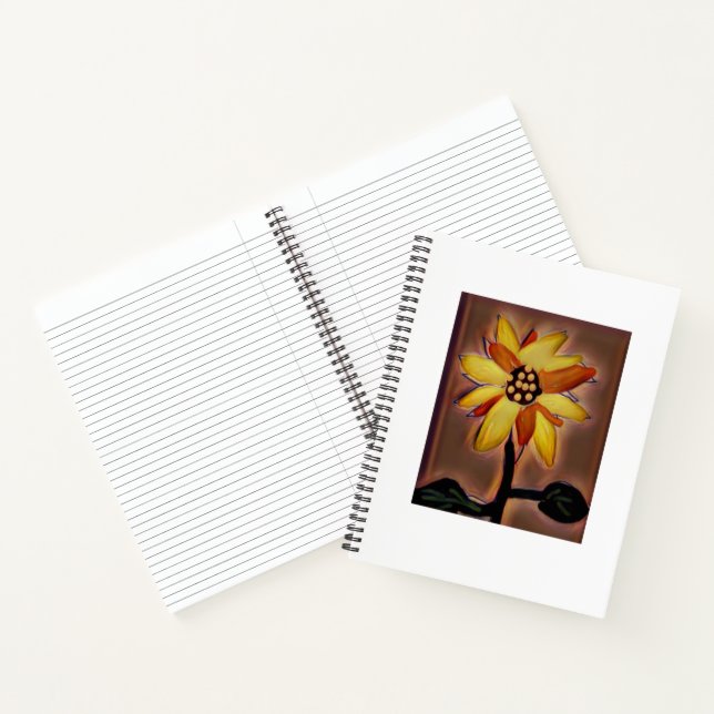 Spiral  Notebook Sunflower Lined (Inside)