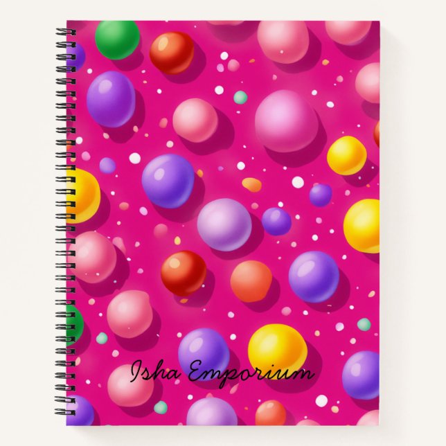 Spiral Notebook Thought Bubbles: Where Ideas Rise (Front)