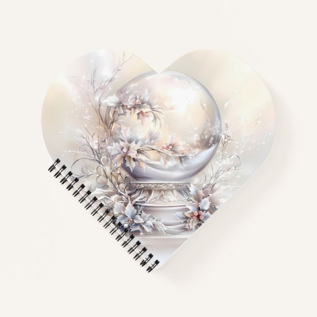 Spiral Notebook-Victorian Winter Christmas Spiral  Notebook (Front)