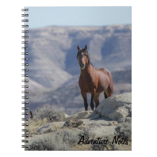 Spiral Notebook w/ Wild Stallion  (Front)