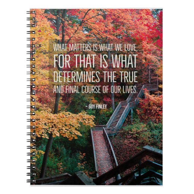 Spiral Notebook "What We Love" 6.5"x8.75" (Front)