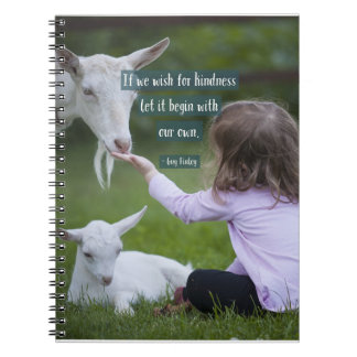 Spiral Notebook "Wish For Kindness" 6.5"x8.75"