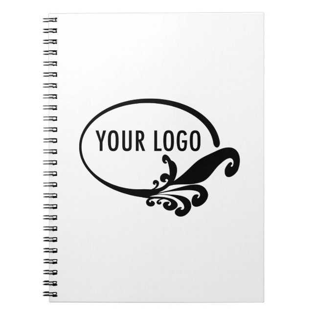 Spiral Notebook with Custom Business Logo Branding (Front)