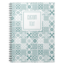 Spiral Notebook with Kitchen Tile