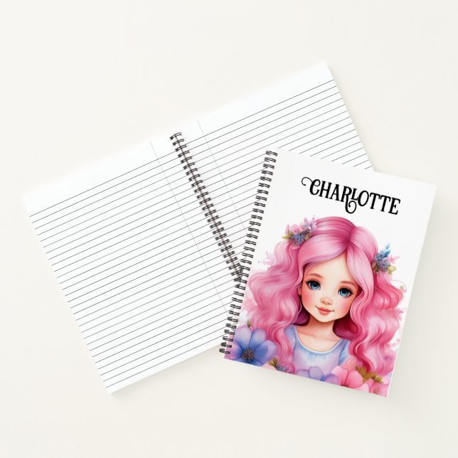 Spiral Notebook with Name (Inside)