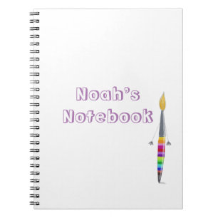 Spiral Notebook With Polly Paintbrush
