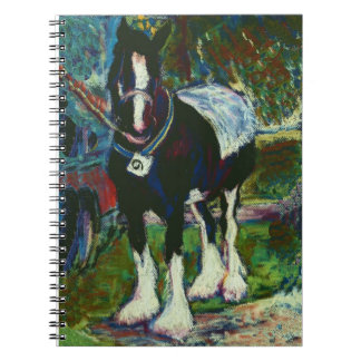 Spiral Notebook with Shire Horse