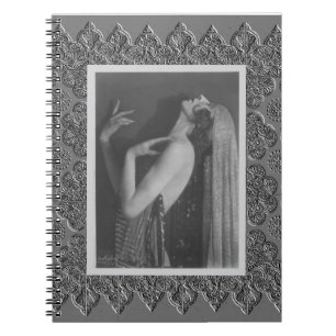 Spiral notebook with Vintage Dancer