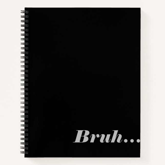 Spiral Notebook with words (Front)