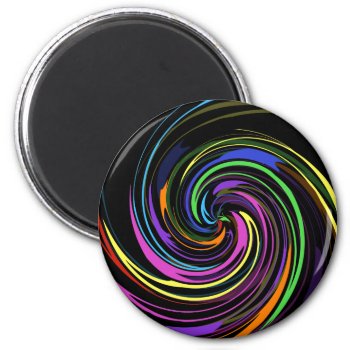 Spiral Of Color Magnet by pixelholic at Zazzle