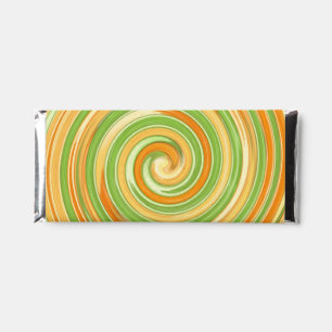 Spiral of Fun Citrus Colors Festive Hershey Bar Favors