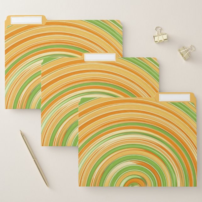 Spiral of Fun Citrus Colors  File Folder (Set)