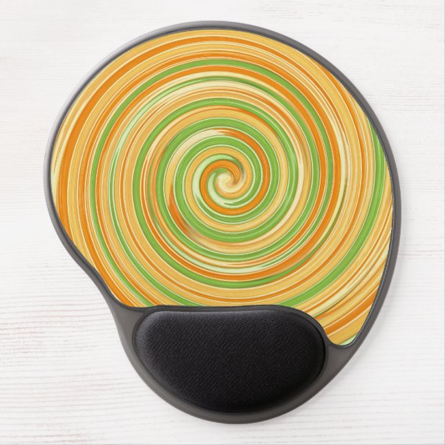 Spiral of Fun Citrus Colors  Gel Mouse Pad (Front)