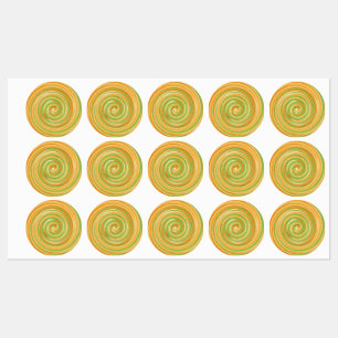 Spiral of Fun Citrus Colors Labels