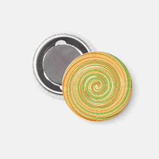 Spiral of Fun Citrus Colors  Magnet