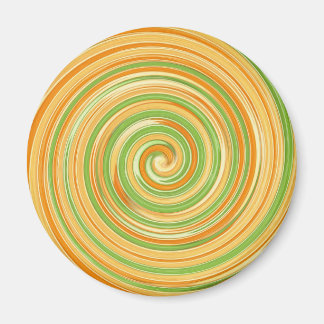 Spiral of Fun Citrus Colors  Magnet