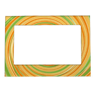 Spiral of Fun Citrus Colors Magnetic Frame