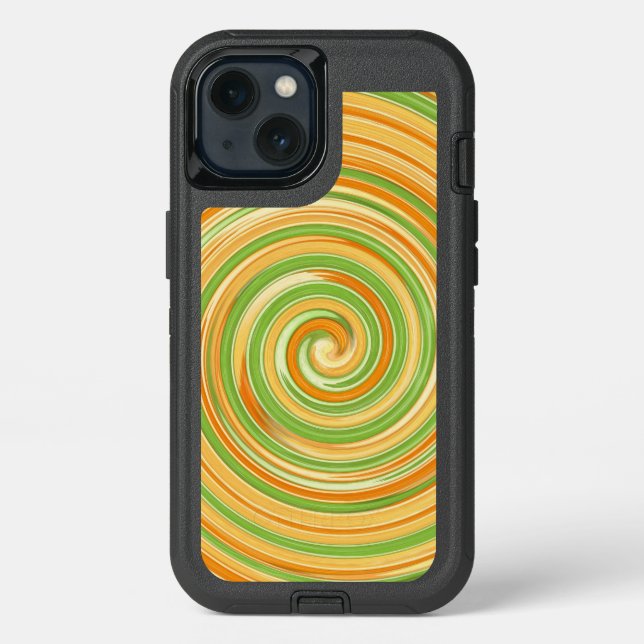 Spiral of Fun Citrus Colors  Otterbox iPhone Case (Back)