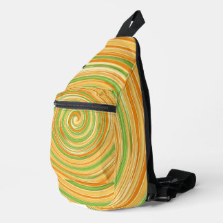 Spiral of Fun Citrus Colors  Sling Bag