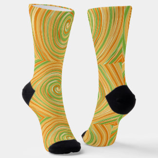 Spiral of Fun Citrus Colors  Socks