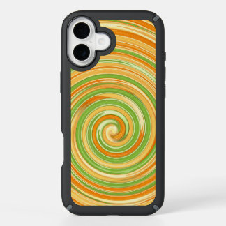 Spiral of Fun Citrus Colors  iPhone 16 Plus Case