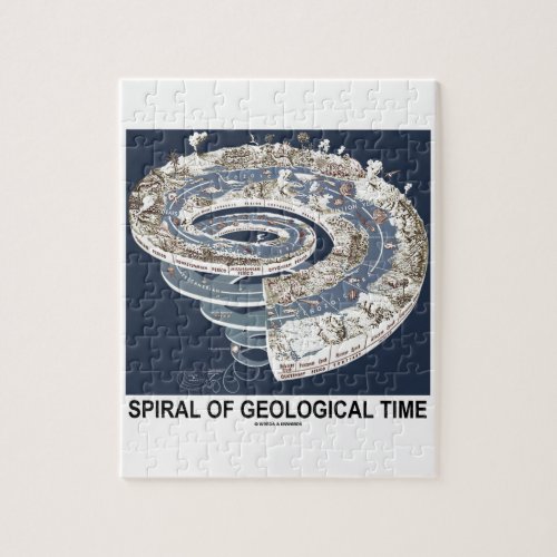 Spiral Of Geological Time Earths History Spiral Jigsaw Puzzle