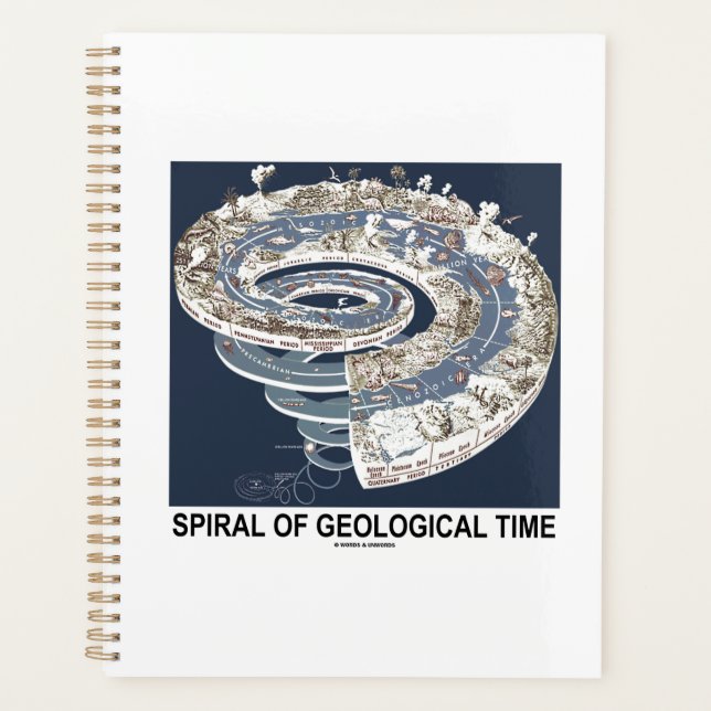 Spiral Of Geological Time Earth's History Spiral Planner (Front)