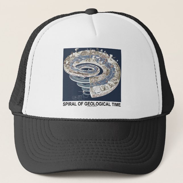 Spiral Of Geological Time (Earth's History Spiral) Trucker Hat (Front)