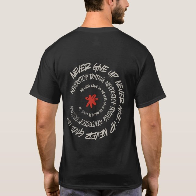 Spiral of Resilience with Rebel Bloom T-Shirt (Back)