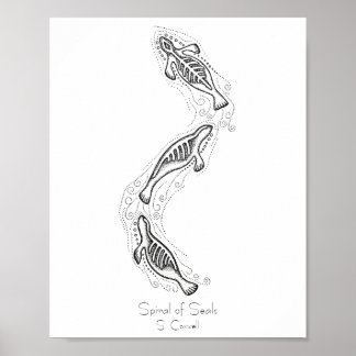 Spiral of Seals art print