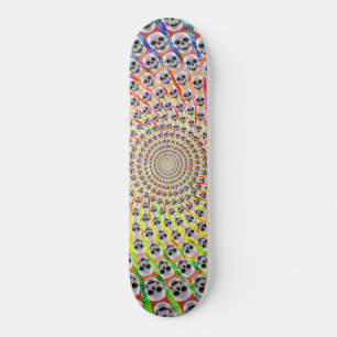 Spiral of Skulls: Psychedelic Edition: Skateboard Deck