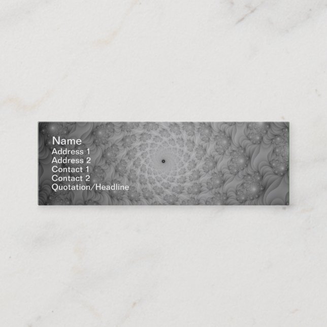 Spiral of Spirals in Monochrome Business Card (Front)