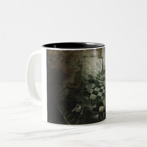 Spiral of time Two_Tone coffee mug