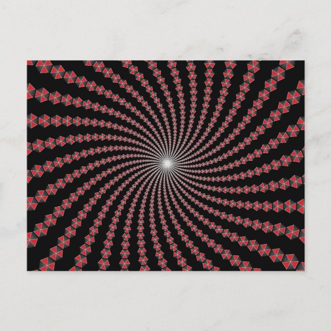 Spiral of Traingles: Vector Art: Postcard (Front)