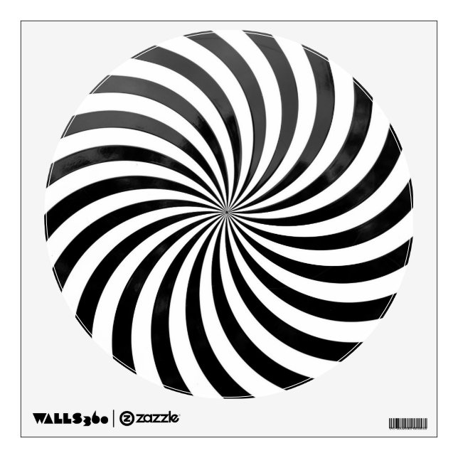 Spiral Optical Illusion Wall Decal (Front)