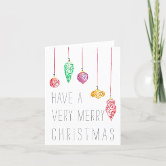 Spiral Ornament Christmas Card