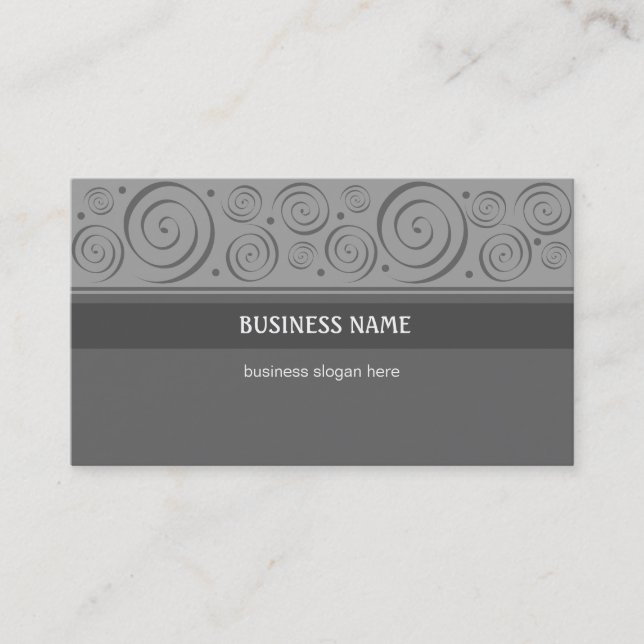 Spiral Pattern Business Business Card (Front)