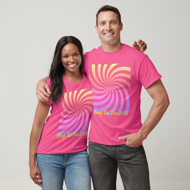 Spiral pattern Lundy T-Shirt (Unisex)