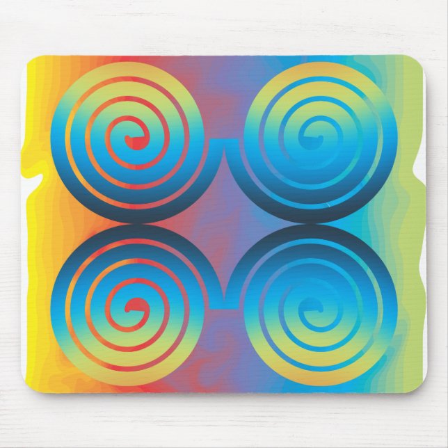 SPIRAL PATTERN MOUSE PAD (Front)