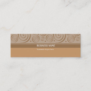Spiral Pattern Skinny Business Mini Business Card