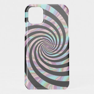 Spiral pattern with pastel colors iPhone 11 case