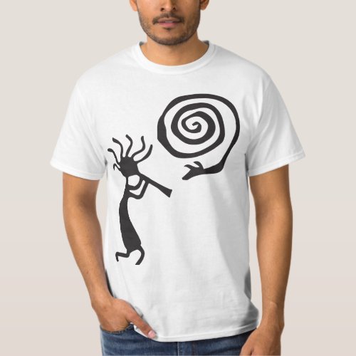Spiral Petroglyphs Kokopelli T_Shirt