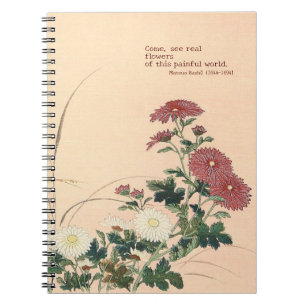 Spiral Photo Notebook "Autumnal flowers"