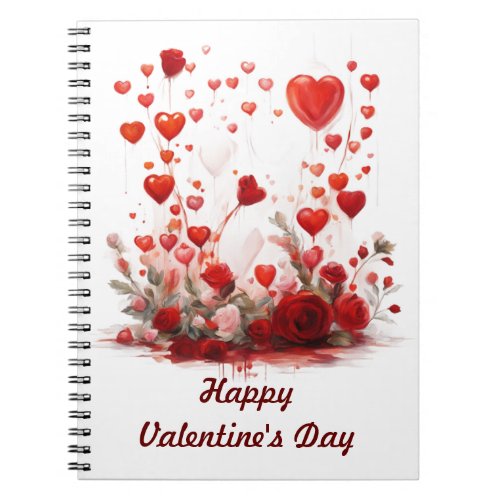 Spiral Photo Notebook for Happy Valentines Day